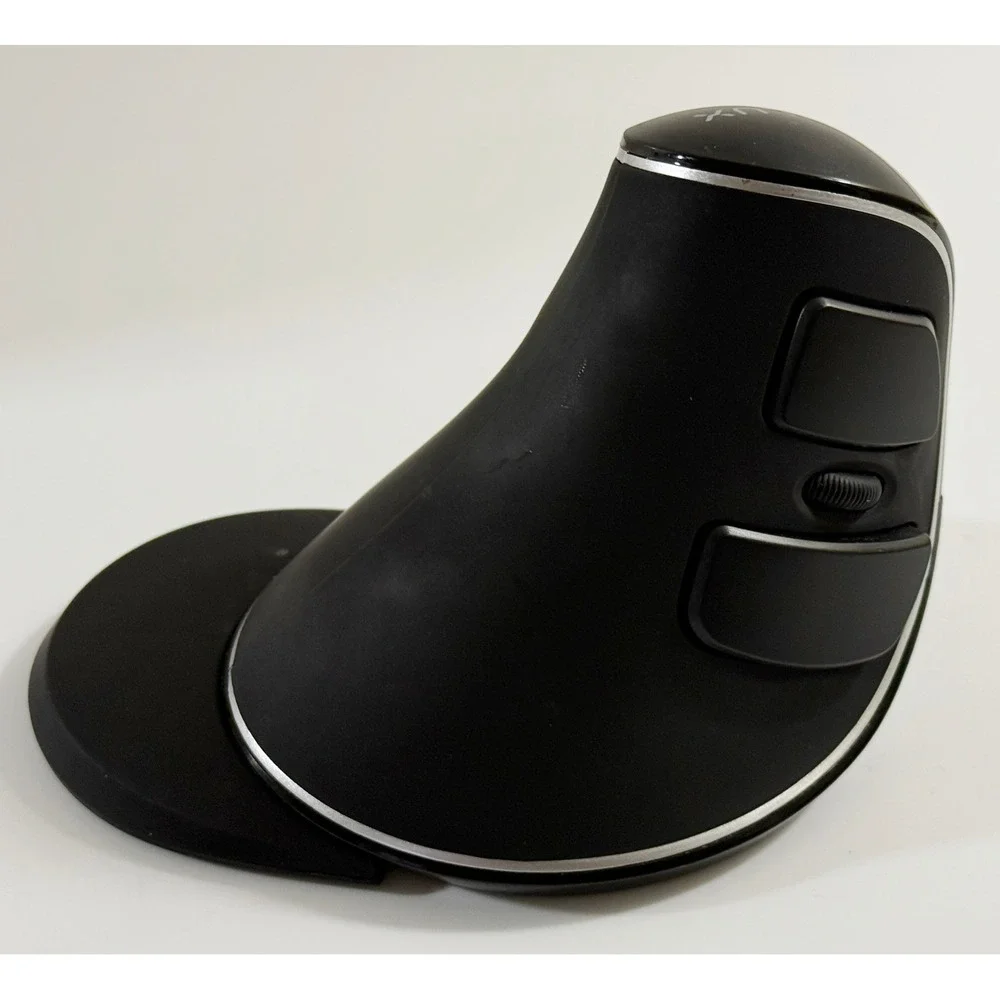 Delux M618 PLUS Wireless‎ Vertical Mouse Black Ergonomic 2.4G USB Receiver